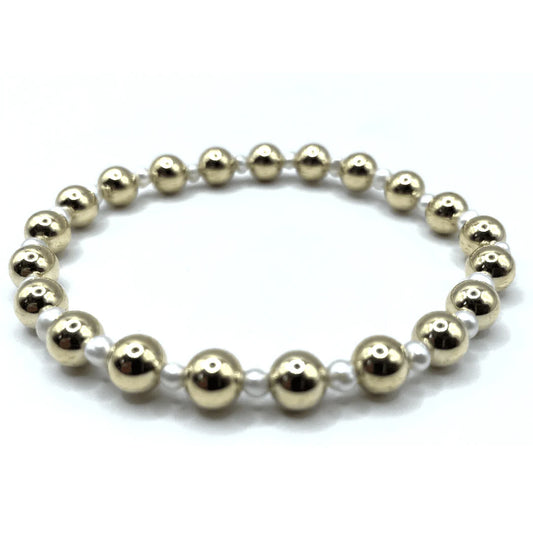 6mm Montauk 14K Gold & Pearl Waterproof Bracelet