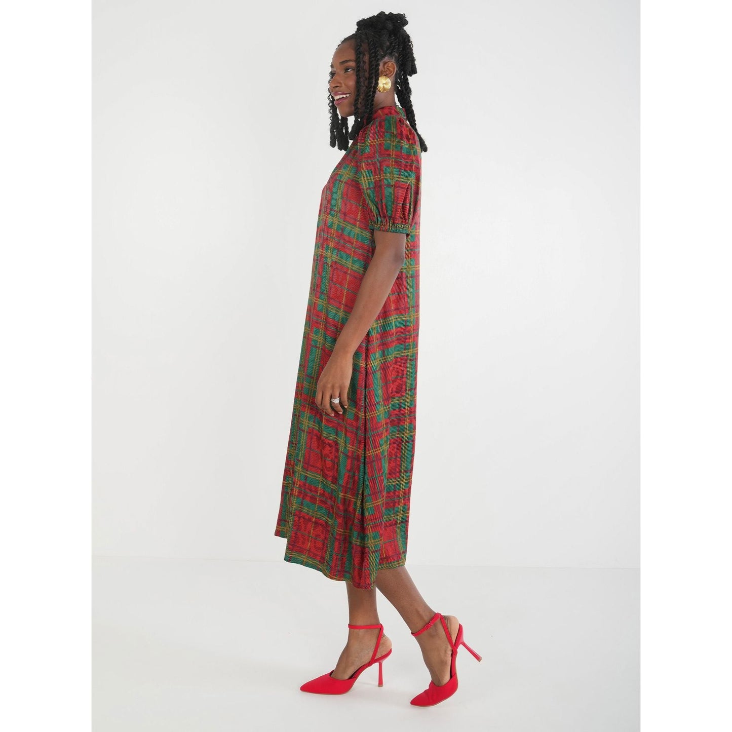 Emily McCarthy  Hampton Midi - Tartan Cheetah