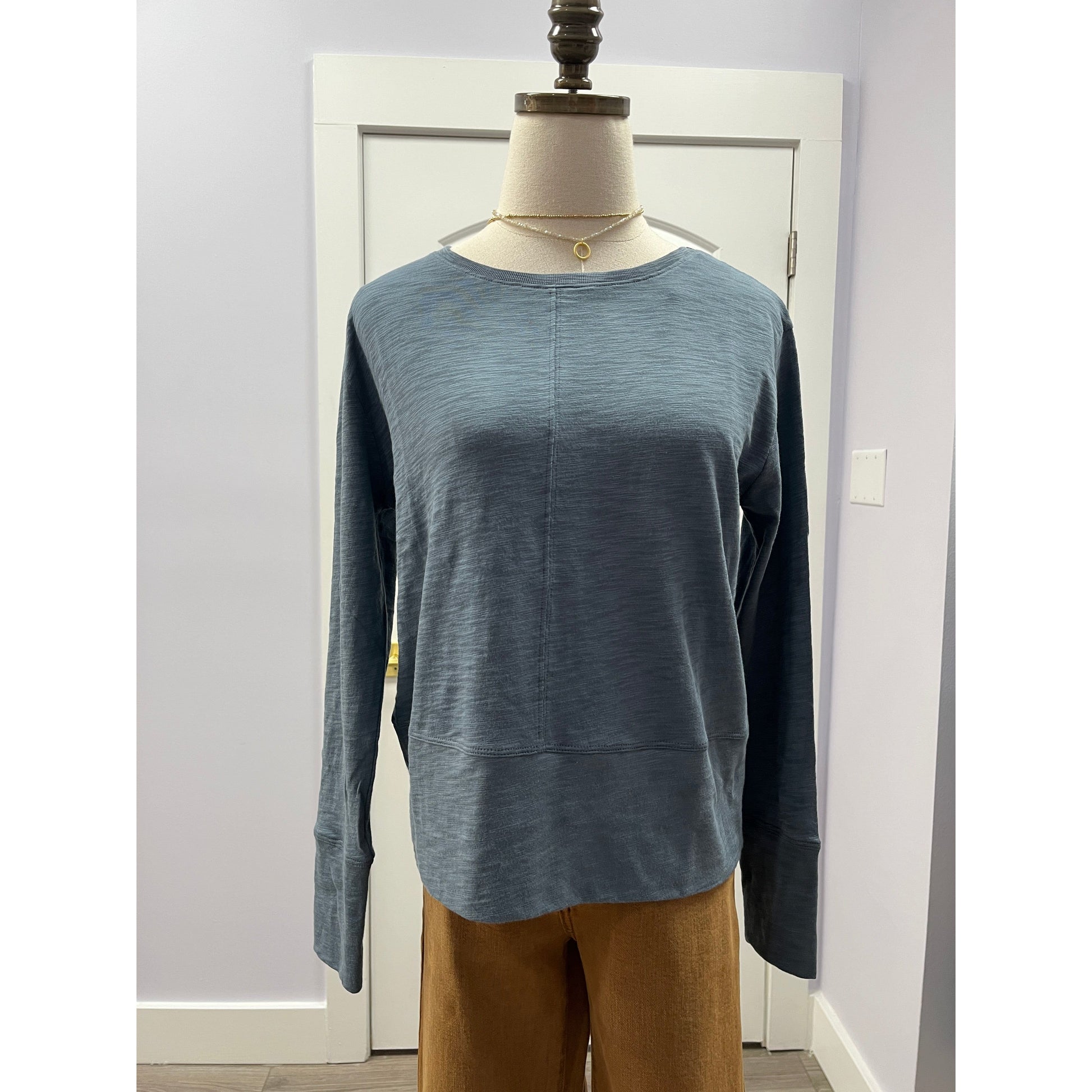 Erin Gray Celia Top long sleeve Slate