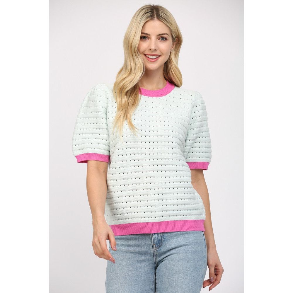 Fate Renee sweater short sleeve spring