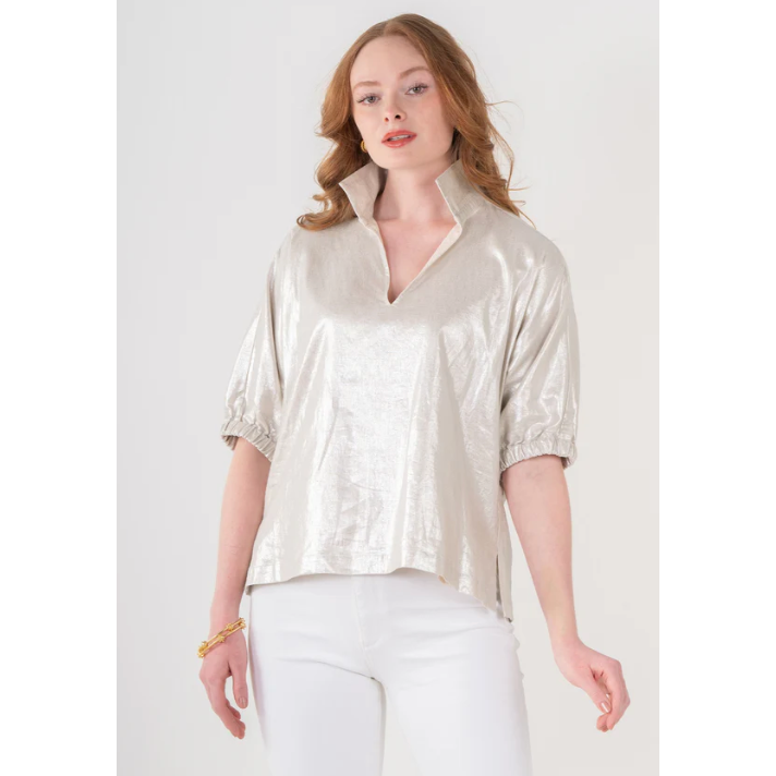 The Poppy Top in Platinum Emily McCarthy