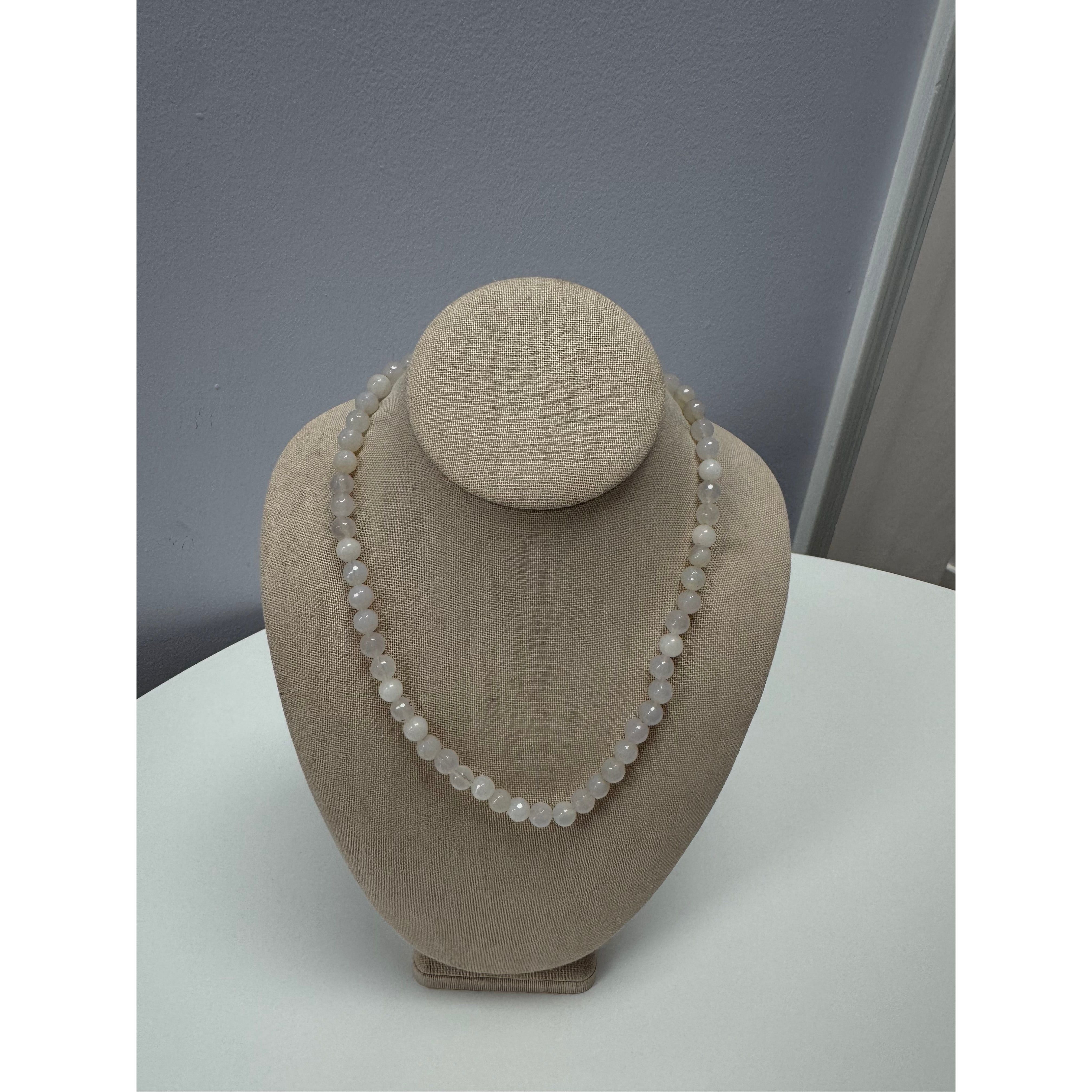 marketandkingminigumballnecklacewhitejadenecklace18inchelong