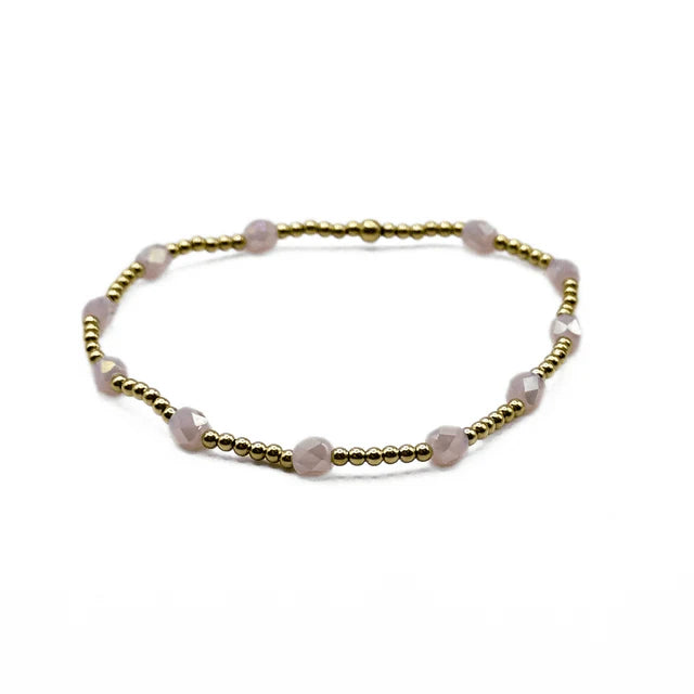 Game Day Gold-Filled & Natural Rice Pearls Waterproof Bracelets