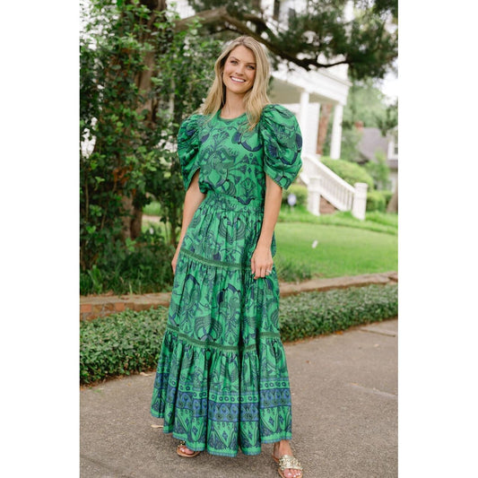 Savannah Skirt in Emerald Green