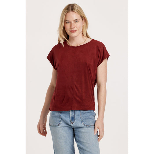 Lacey Top in Maroon