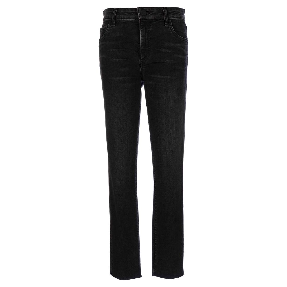 Reese Fab Ab Ankle Straight Leg Jean in Respectable Wash Black