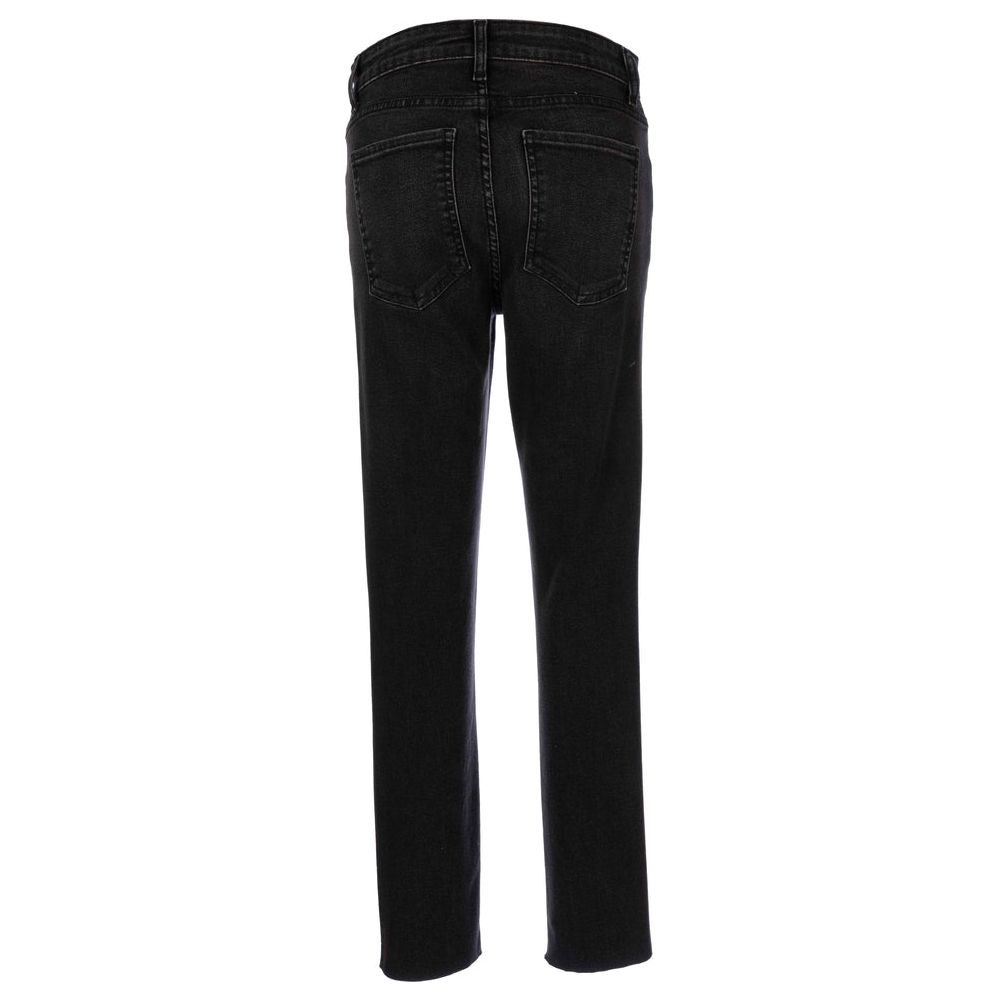 Reese Fab Ab Ankle Straight Leg Jean in Respectable Wash Black