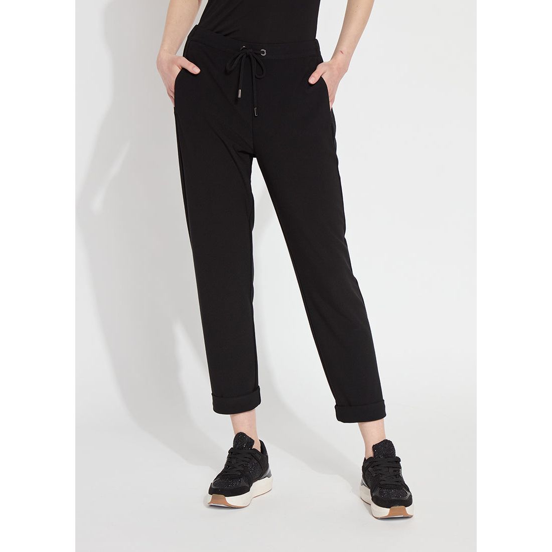 Julia Stretch Crepe Cuffed Jogger