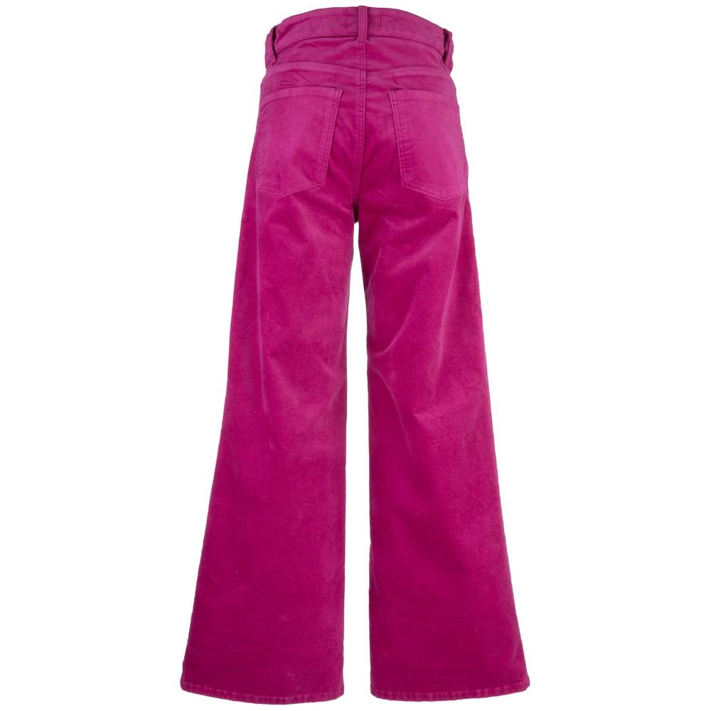 Jean High Rise Flare in Fuchsia