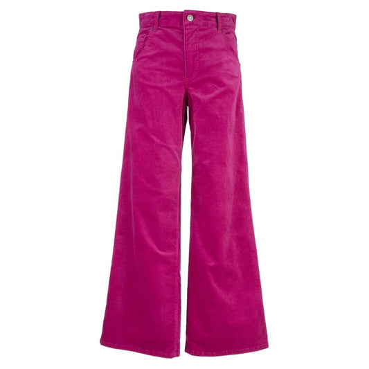 Jean High Rise Flare in Fuchsia